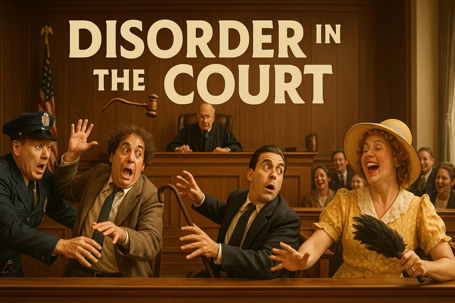 Disorder in the Court – Rättssalens skrattfest i tiki-tak-anda