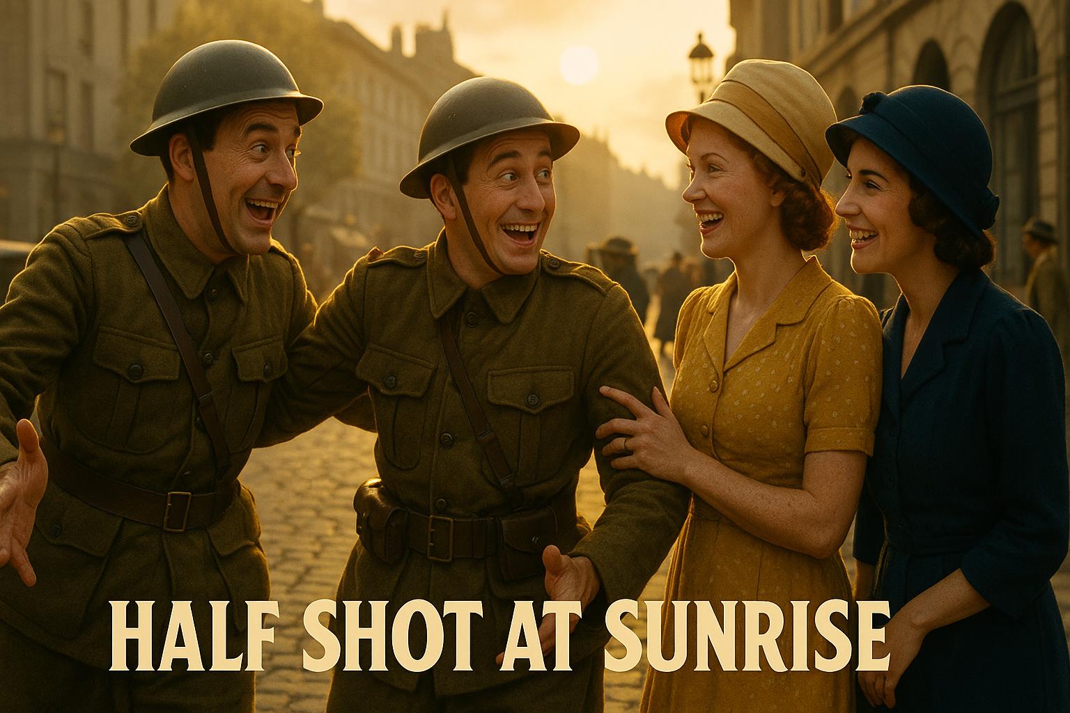 Half Shot at Sunrise – Skrattbomb mitt i skyttegraven