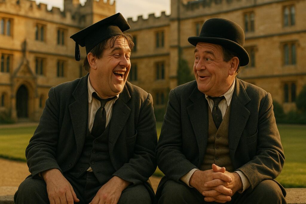 A Chump at Oxford – Laurel & Hardy firar slapstickens triumf