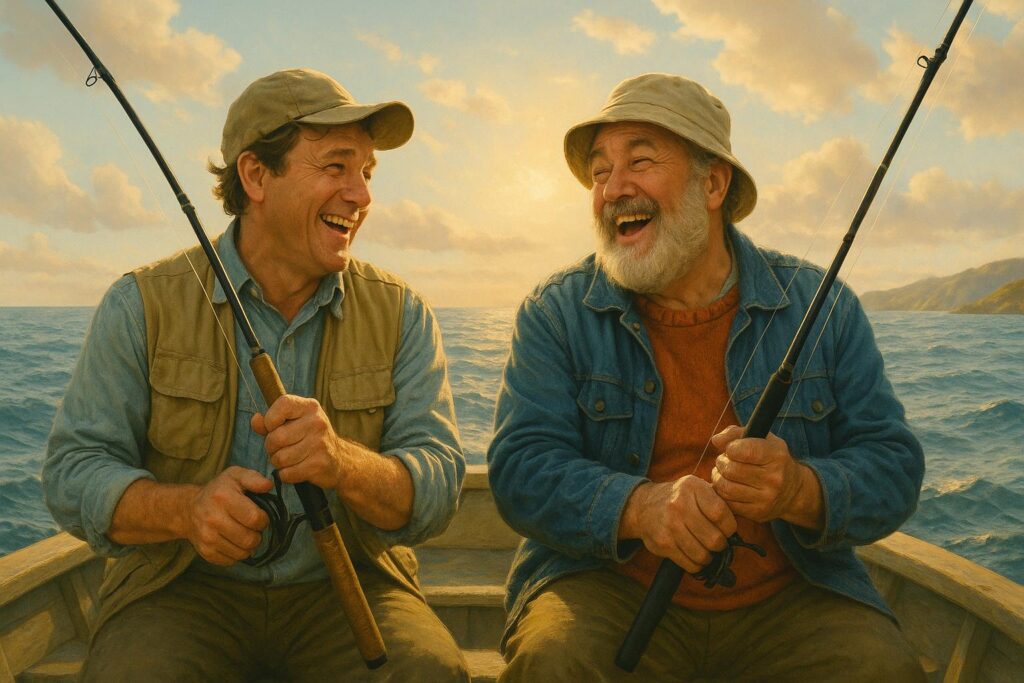 Hook, Line and Sinker – Skrattfylld skattjakt på öppet hav