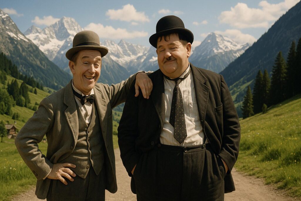 Swiss Miss – En Alptopp av Fjäsk och Fniss med Laurel & Hardy