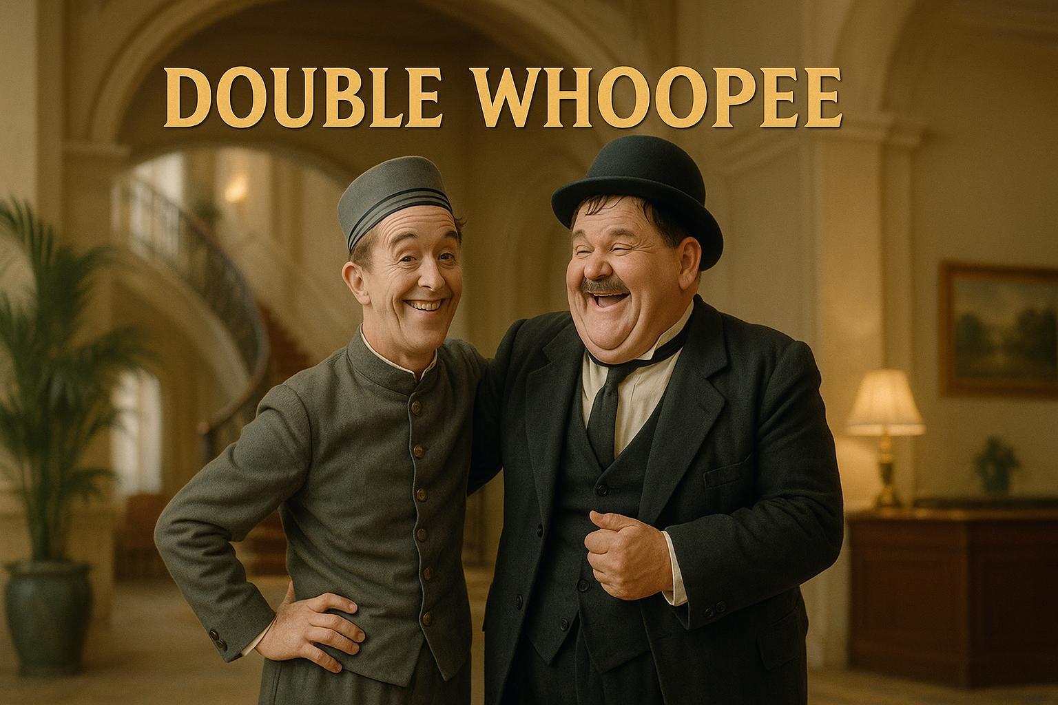 Double Whoopee: Klassiskt kaos med Laurel och Hardy på hög nivå Double Whoopee: Klassiskt kaos med Laurel och Hardy på hög nivå